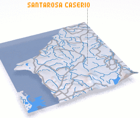 3d view of Caserío Santa Rosa